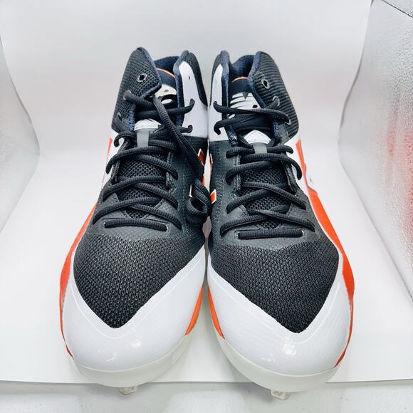 New Balance Men\'s Metal Cleats M4040BO4 Mid Black Orange | Size 16 D US main image 4